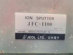 JEOL JFC 1100 Fine Coat Ion Sputter Coater for Sample Surface Preparation, 7 of 7