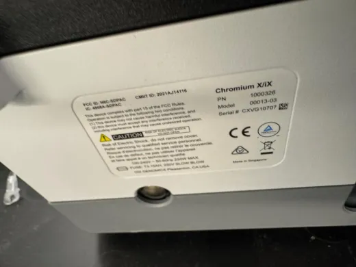 10X Genomics Chromium X/iX High-Throughput Gene Sequencer for Single-Cell and Spatial Genomics