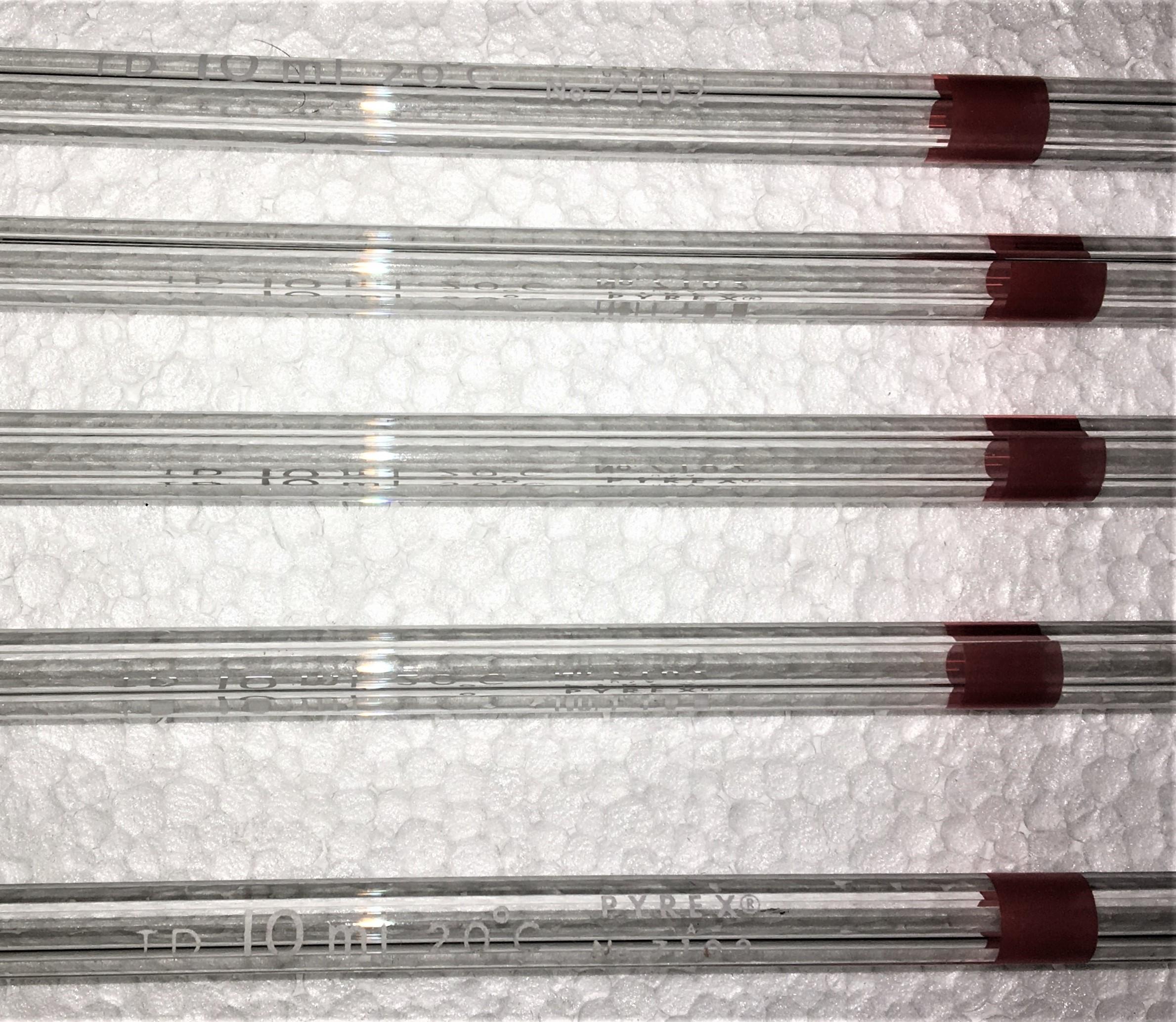 Corning PYREX 7102-10 10mL Class B WideTip Glass Volumetric Pipet (Pack of 5)
