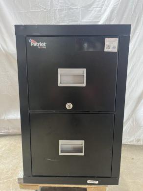 FireKing PATRIOT 2-Drawer File Cabinet Excellent Condition USA-cover