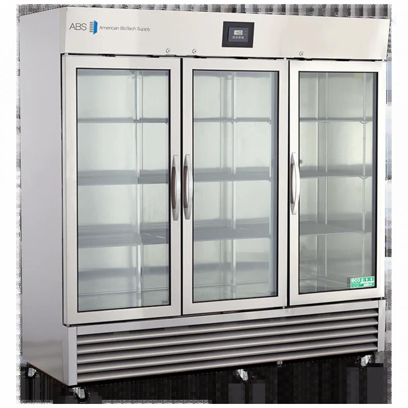 American BioTech Supply ABT-HCPP-72G 72 Cu Ft Premier Stainless Steel Laboratory Refrigerator with Glass Door and Validation Features