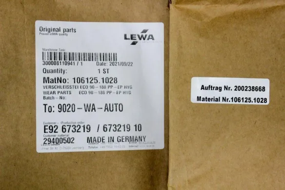 Lewa 106125.1028 Wear and Tear Maintenance Kit for Industrial Pumps (12-Pack)