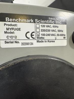 Benchmark Myfuge Mini Centrifuge for Rapid Microcentrifugation-cover