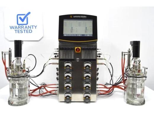 Sartorius Stedim Biostat B Twin Benchtop Bioreactor System with 2 L Jacketed Autoclavable Vessels-cover