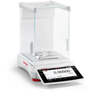 Ohaus Semi-Micro Analytical Balance EXR225 with 7" Color Touchscreen and Multi-Function Weighing