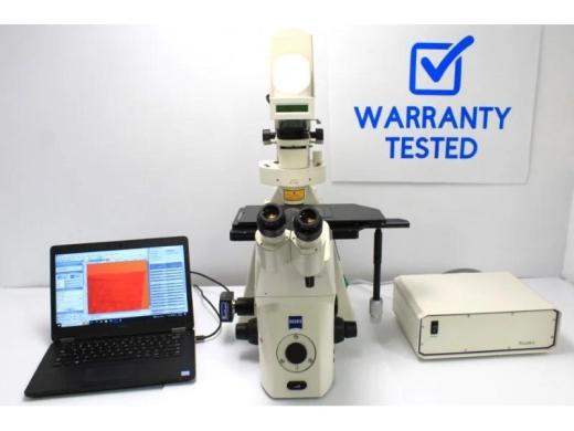 Zeiss Axiovert 200m Motorized Inverted Fluorescence Microscope with New Fluorescence Filters-cover