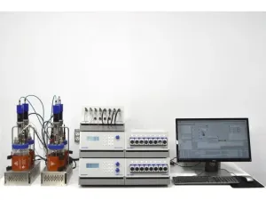 Eppendorf DASGIP Parallel Bioreactor System ver 5.0 for Cell Culture with 4 Vessels and Integrated Gas Mixing, pH/DO, and Temperature Control, 2 of 54