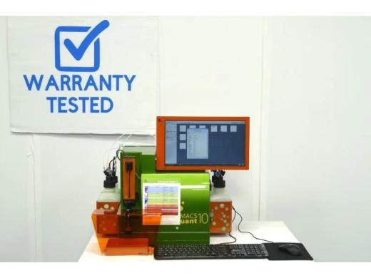 Miltenyi MACSQuant Analyzer 10 Flow Cytometer with 3 Lasers, 8 Colors, 10 Detectors & Buffer Supply Station-cover