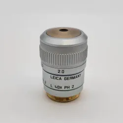 Leica HCX PL Fluotar L 40x PH2 ∞/0-2/C Phase Contrast Microscope Objective, 3 of 4