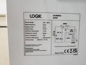Logik LUL48W23 Laboratory Refrigerator for Sample Storage, 7 of 10