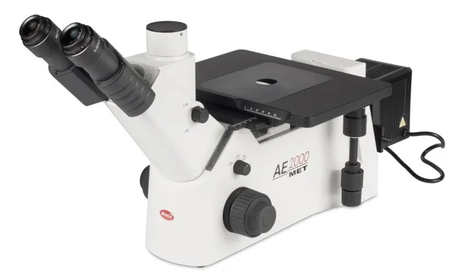 Motic AE2000MET Trinocular Inverted Industrial Microscope, 50W Illumination