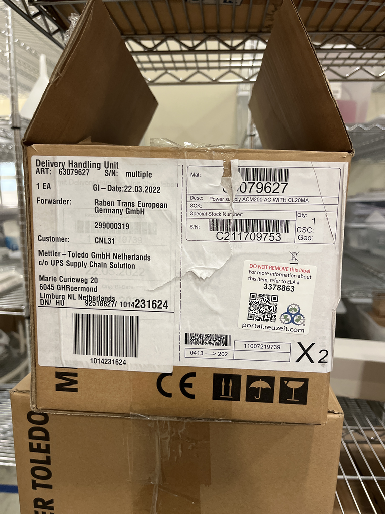 Mettler Toledo ACM200 AC WITH CL20MA Refurbished Laboratory Power Supply Unit