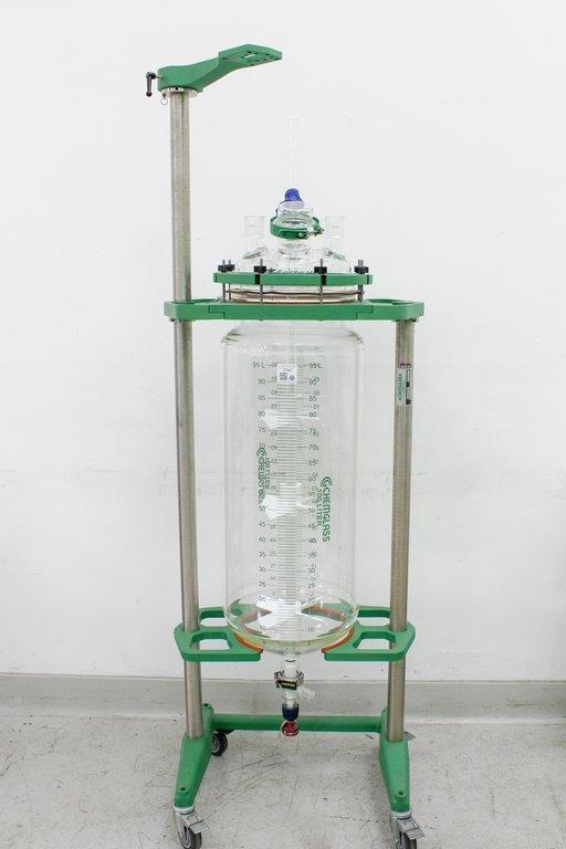 Chemglass 100L Jacketed Process Reactor System for Chemical Synthesis and Reaction Preparation