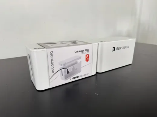Repligen Blue Lounge Mini CableBox Laboratory Cable Management Solution