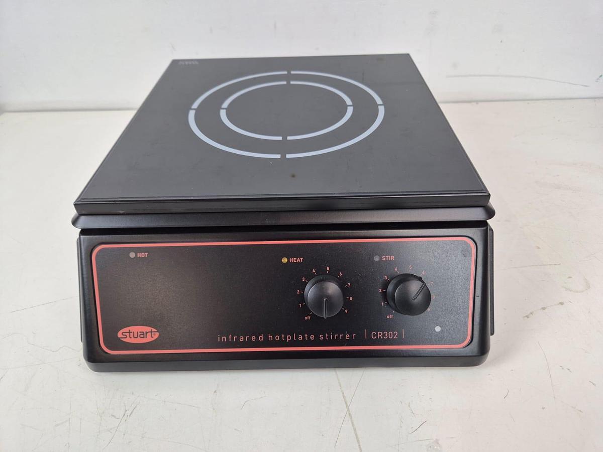 Stuart CR302 Infrared Hotplate Stirrer with Magnetic Stirring and 400°C Temperature Control