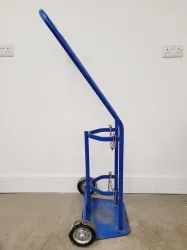 Single Gas Canister Truck with Cylinder Restraining Chains for Laboratory Gas Cylinder Transport, 5 of 6
