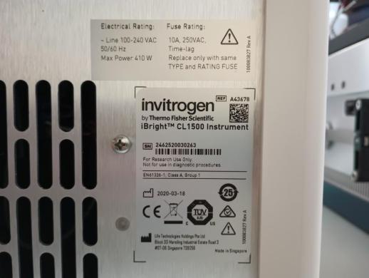 Thermo Fisher Scientific Invitrogen iBright CL1500 Chemiluminescent and Fluorescent Gel and Blot Imager-cover
