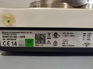 SARTORIUS QUINTIX 1102 1CFR Precision Balance, 5 of 11