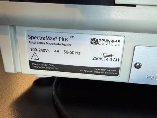 Molecular Devices SpectraMax 384 Plus Absorbance Microplate Reader-cover