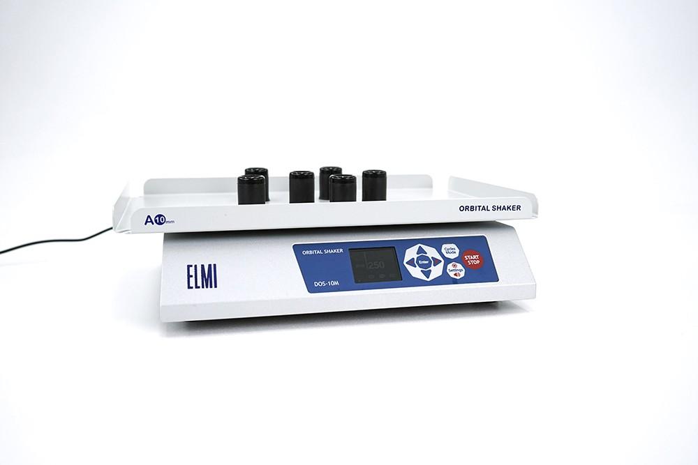 Elmi DOS-10M Orbital Shaker, 500 rpm, with 6 Magnetic Clip Holders