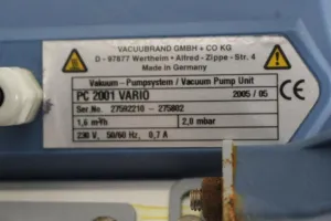 Vacuubrand PC 2001 Laboratory Vacuum Pump for Oil-Free, Silent Operation, 2 of 2