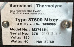 Thermolyne MaxiMix II 37600 Vortex Mixer, 4 of 4