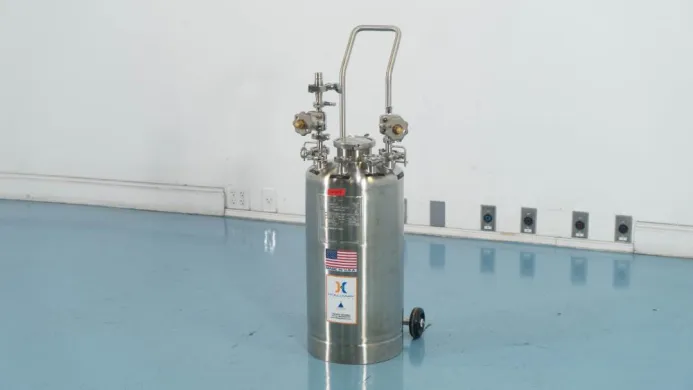 Holloway America 11 Gallon Stainless Steel Pressure Vessel for Bioprocessing