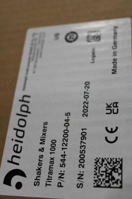 Heidolph Titramax 1000 Laboratory Shaker with 115V 50/60Hz Power-cover
