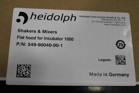 Heidolph Flat Hood Accessory for Incubator 1000, Model 1000 N-cover