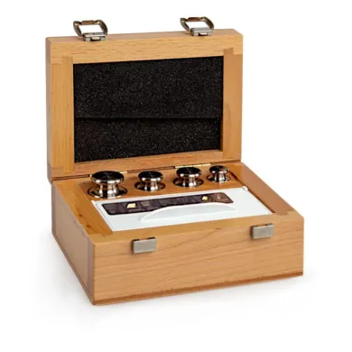 Radwag F2 Mass Standard - Knob Weights With Adjustment Chamber, Set (1 mg - 50 g),Wooden Box
