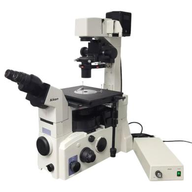 Nikon Eclipse TE2000-U Inverted Phase Contrast Microscope with Binocular Head-cover