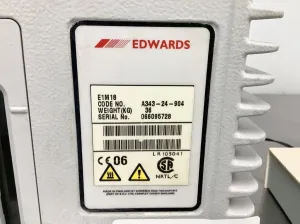 Edwards E1M18 Oil-Sealed Rotary Vane Vacuum Pump for Laboratory and Industrial Use, 11 of 11