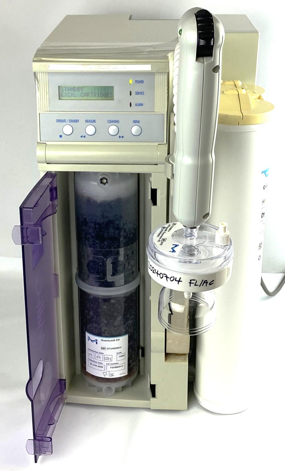 Millipore Milli-Q Gradient A10 Ultrapure Water Purification System with Built-In Dispenser and TOC Monitoring