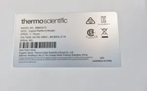 Thermo Scientific Digital Platform Rocker with Adjustable Speed and Tilt for Precise Laboratory Agitation, 9 of 9