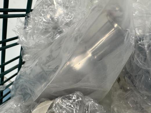 Miscellaneous Bioreactor Parts Kit with Valves, Sensors, and Connectors on Rolling Cart-cover