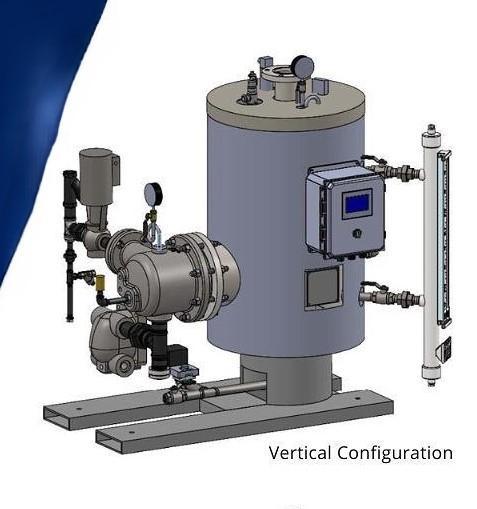 DHT SS Series Vertical Unfired Steam Generator for Clean Steam Applications