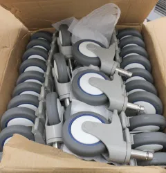 Vulcan CPSB5-250 Polyurethane Swivel Casters with Optional Brakes, 5in Diameter, 300lb Capacity, 2 of 6