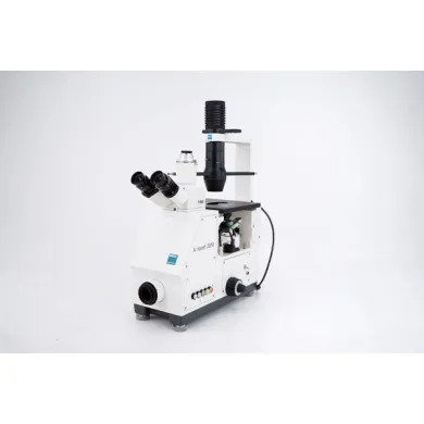 Zeiss Axiovert 35M Inverted Trinocular Phase Contrast and DIC Microscope with 10x, 20x, 32x Objectives