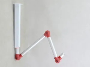 Alsident Type 50 Extraction Arm with 75 mm Diameter and 390 mm Transparent Cover, 3 of 6