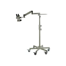 Accu-Scope Rolling Floor Stand with Adjustable Height and Articulating Arm, 4 of 6