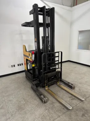 Caterpillar Standing Forklift with Dual Fork Configuration, Serial No. 2GL06723