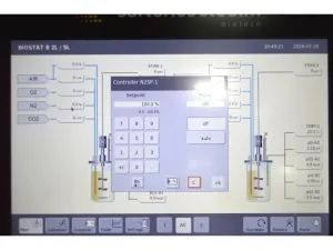 Sartorius Biostat B-CC Twin Bioreactor Controller with 5L and 10L Single-Wall Glass Univessels for Cell Culture, 9 of 44