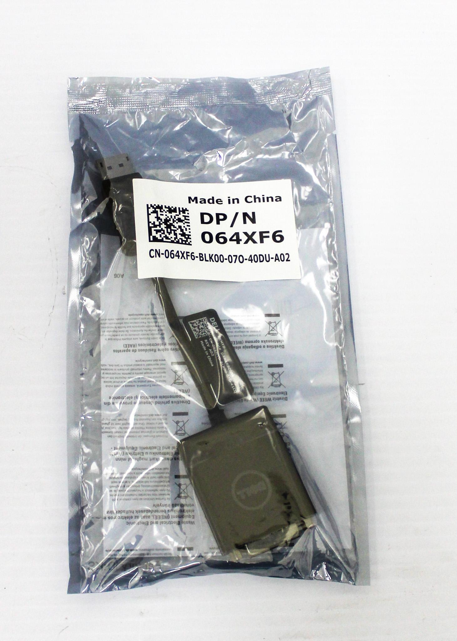 Dell DP/N064XF6 DisplayPort to DVI Single-Link Video Converter Adapter (80 Pack)