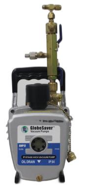 Globe Saver GVP12 Two-Stage 12 CFM Vacuum Pump with Gas Ballast and 1/2 HP Motor-cover