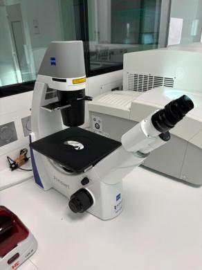 Carl Zeiss Primovert Inverted Microscope with Binocular Eyepieces and Integrated Illumination-cover