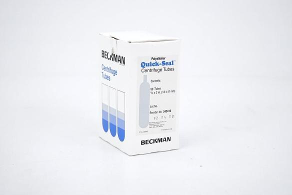Beckman Coulter 342412 5.1 mL Quick-Seal Round-Bottom Polypropylene Ultracentrifuge Tubes, 13 × 51 mm, Pack of 50-cover