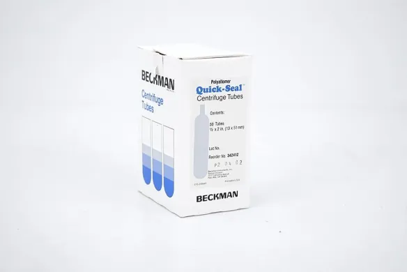 Beckman Coulter 342412 Quick-Seal Round-Bottom Polypropylene Ultracentrifuge Tubes, 5.1 mL, 13 × 51 mm, 50-Pack
