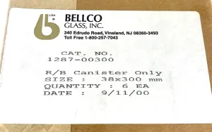 Bellco 1287-00300 Round-Bottom Glass Pipette Canisters (Pack of 6), 3 of 3