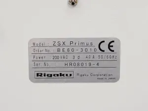 Rigaku ZSX Primus WD-XRF System with Industrial Chiller and PC, 42 of 63