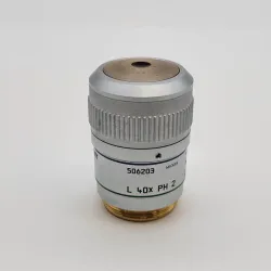 Leica HCX PL Fluotar L 40x PH2 ∞/0-2/C Phase Contrast Microscope Objective, 2 of 4